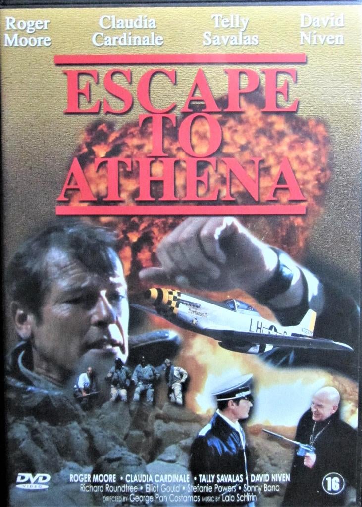 DVD OORLOG- ESCAPE TO ATHENA (ROGER MOORE, DAVID NIVEN ..., Cd's en Dvd's, Dvd's | Actie, Alle leeftijden, Ophalen of Verzenden