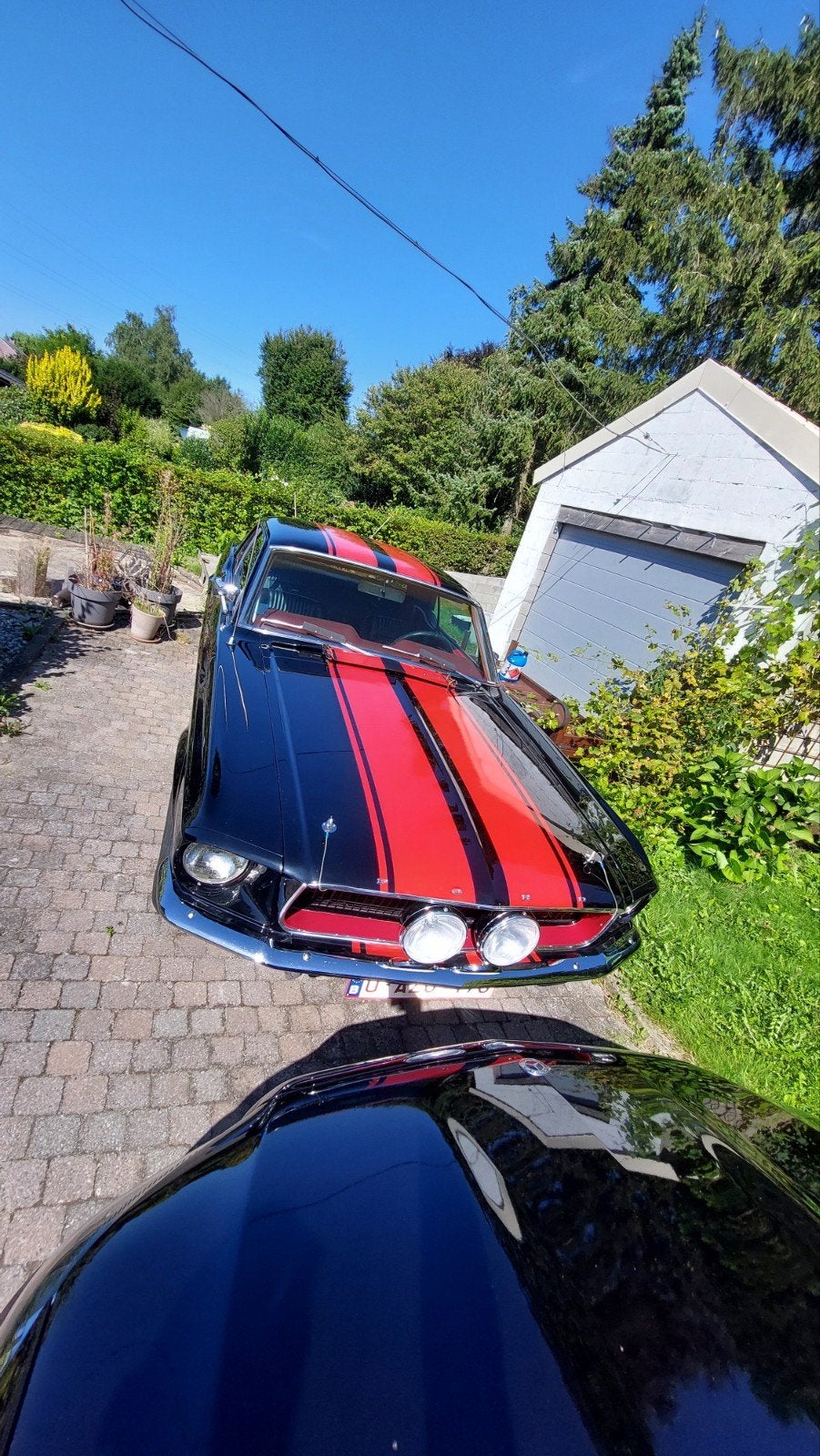 Ford mustang coupe 1967 très bon état, Auto's, Ford USA, Automaat, Zwart, Mustang, 3 deurs
