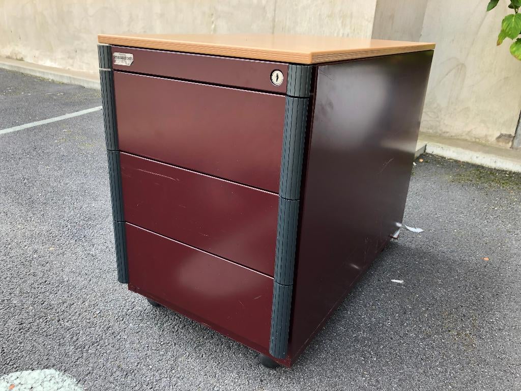 verrijdbaar Ladeblok 2 of 3 laden 62 x 43 x 76 cm, Huis en Inrichting, Kasten | Ladekasten, Ophalen, Gebruikt, Metaal