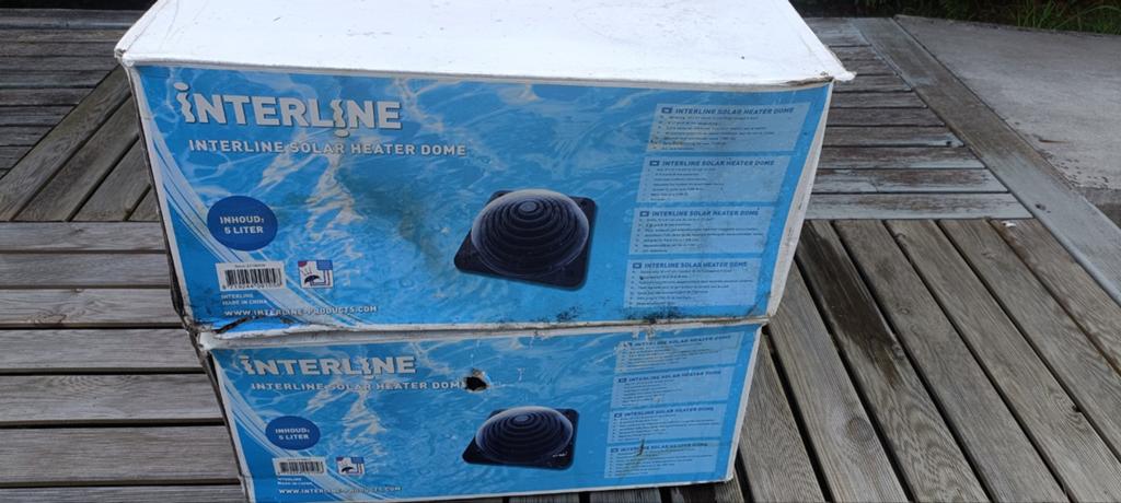 2x Interline solar heater dome voor zwembad, Ophalen
