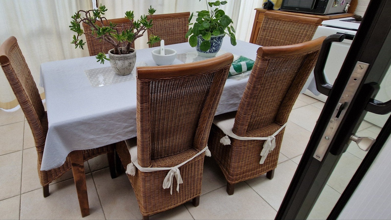 6 chaises en rotin, Enlèvement, Comme neuf, Osier ou Rotin, Rotan
