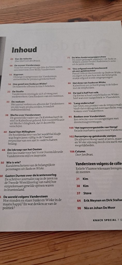 Suske en Wiske 65 jaar  - Knack, Collections, Enlèvement, Bob et Bobette, Comme neuf, Livre ou Jeu