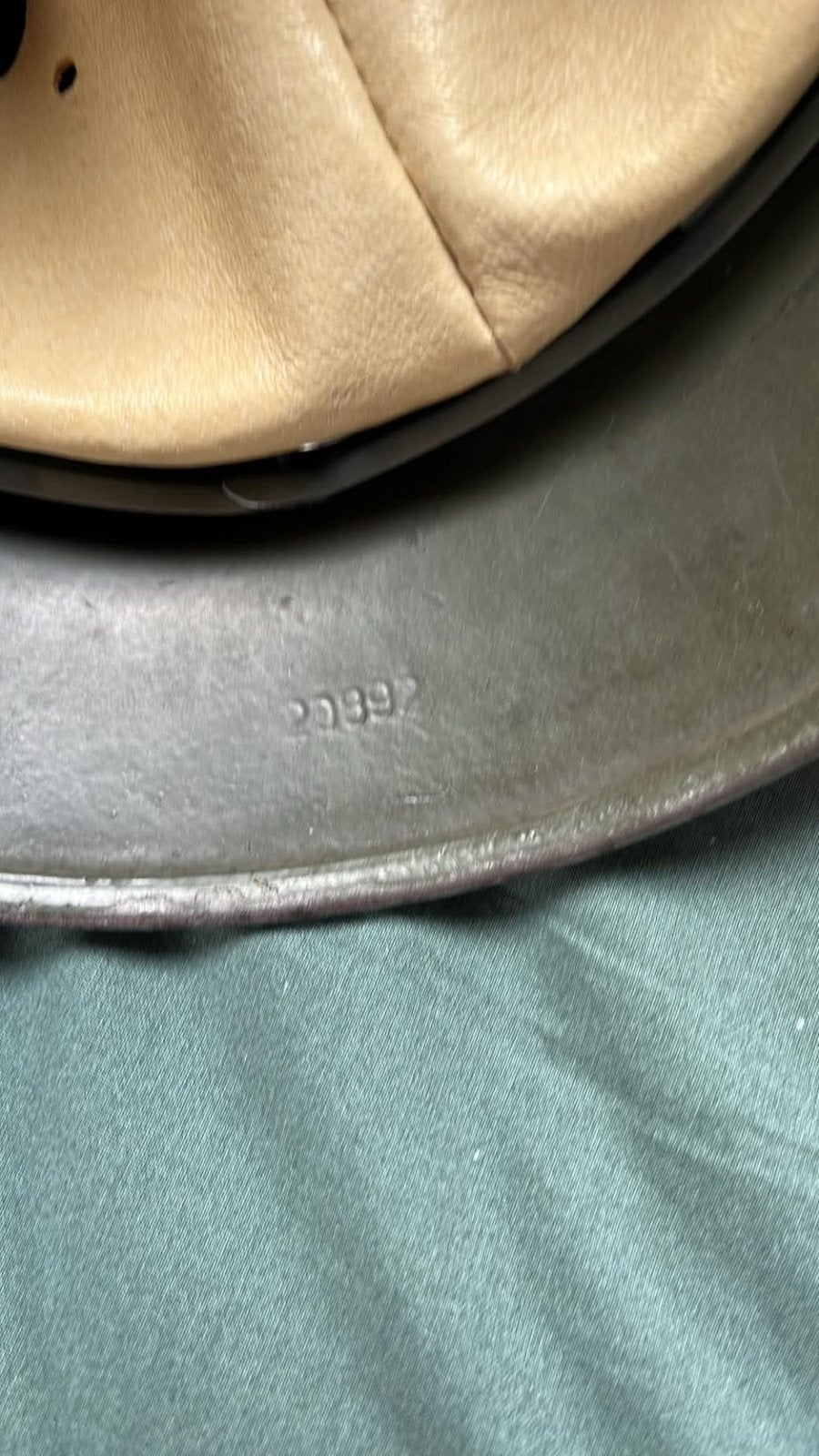 Casque mod 35 WH pomme double insignes repeint 1940, Enlèvement ou Envoi
