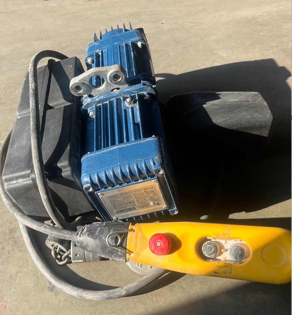 elek kettingtakel donati 500kg, Enlèvement, Utilisé, Électrique