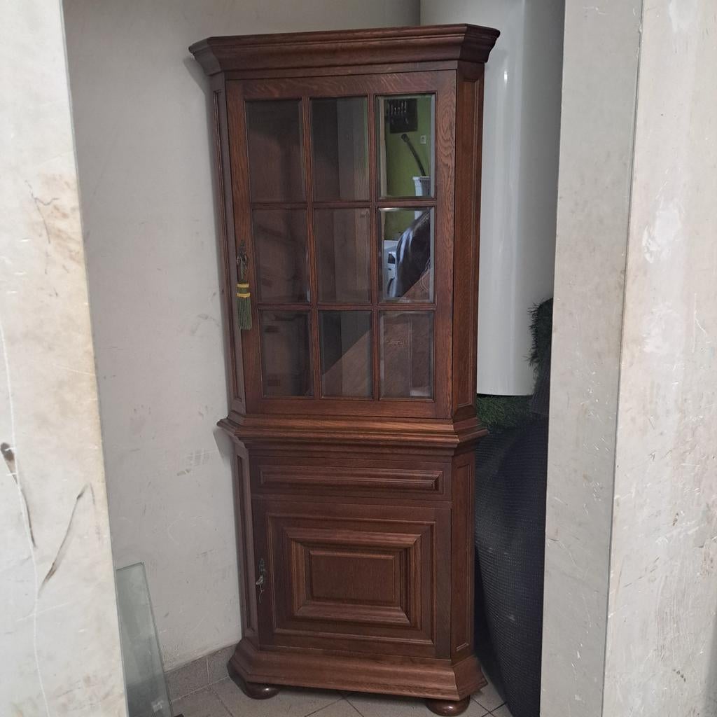 Hoekkast / vitrine, Huis en Inrichting, Kasten | Vitrinekasten, Ophalen