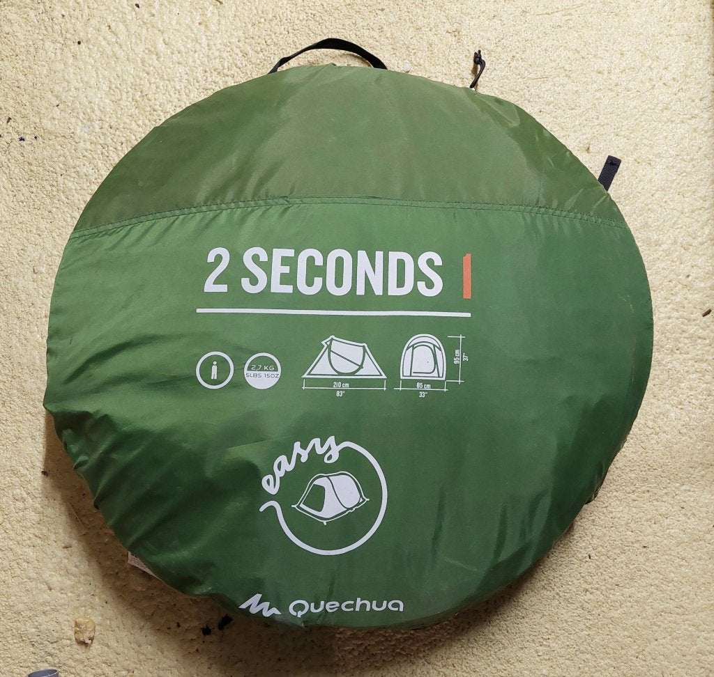 tente Quechua 2secondes, Ophalen, Zo goed als nieuw, Tot en met 2