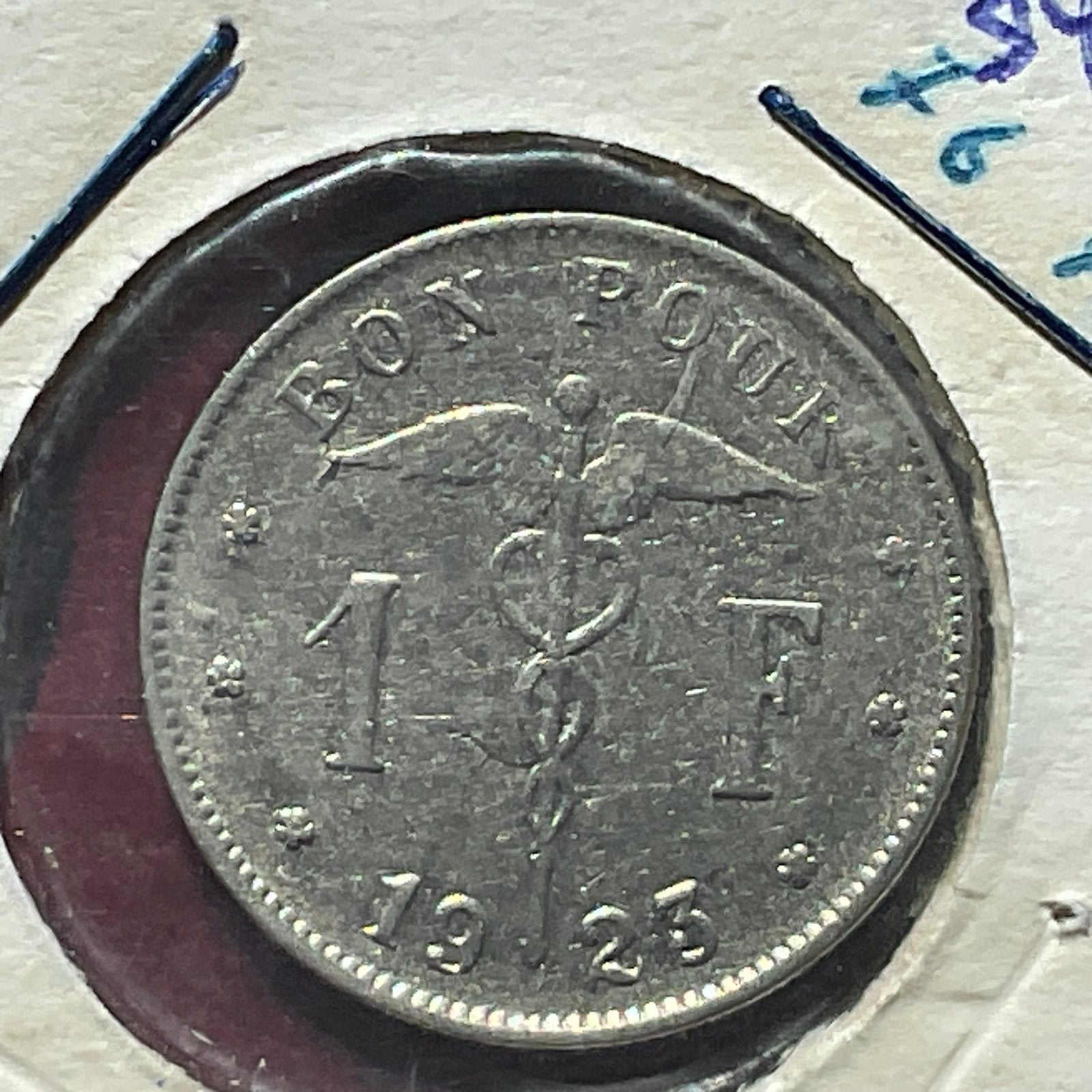 Belgique - Magnifique 1 chambre Nr - 1923, Envoi, Métal, Monnaie en vrac