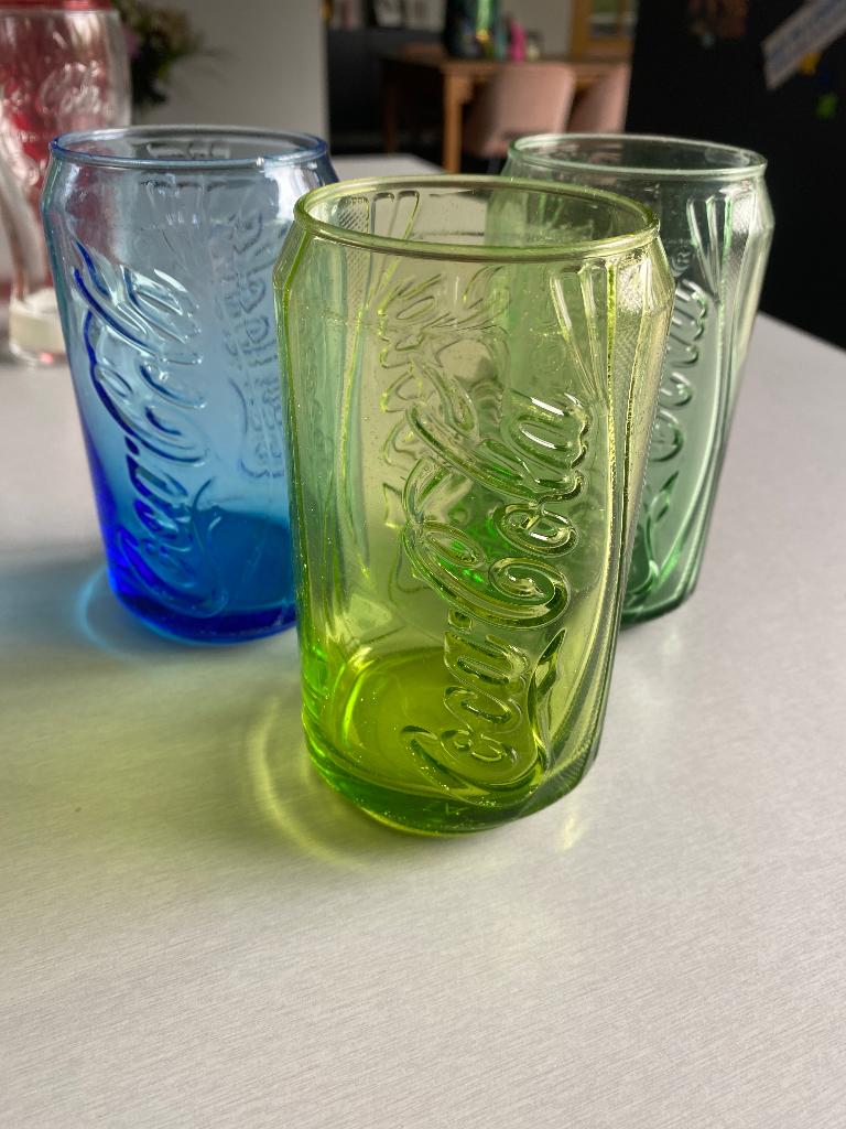 Objets de collection, verres à cola vintage, Enlèvement ou Envoi, Utilisé, Verre à soda