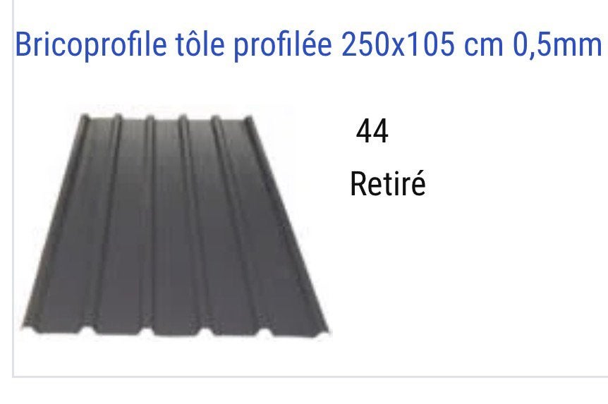 A vendre tole profilee neuve, Enlèvement, Comme neuf