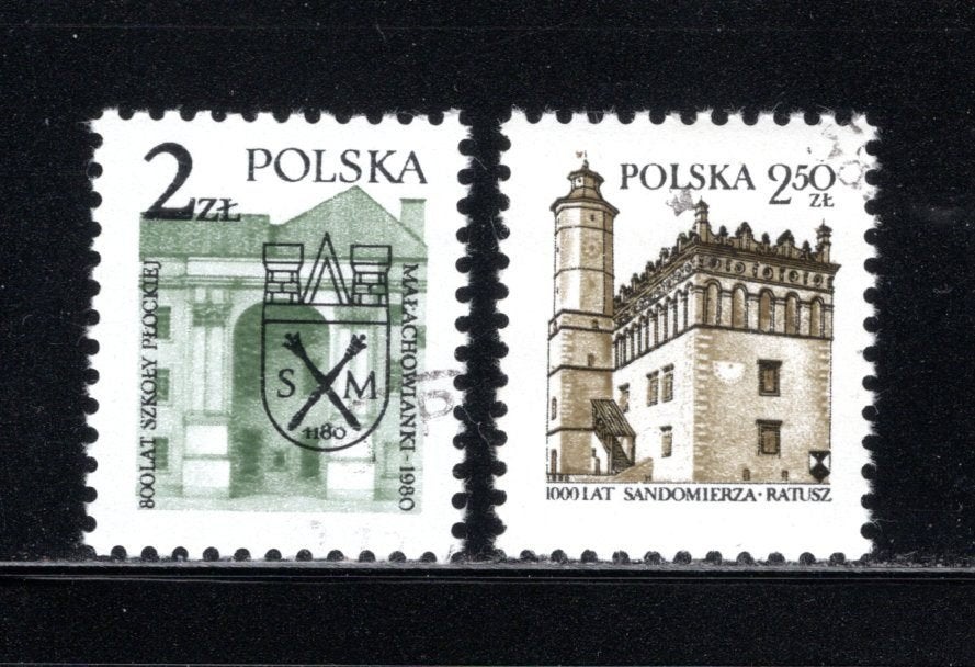 POLEN Lot 1980 gestempeld, Verzenden, Polen, Gestempeld