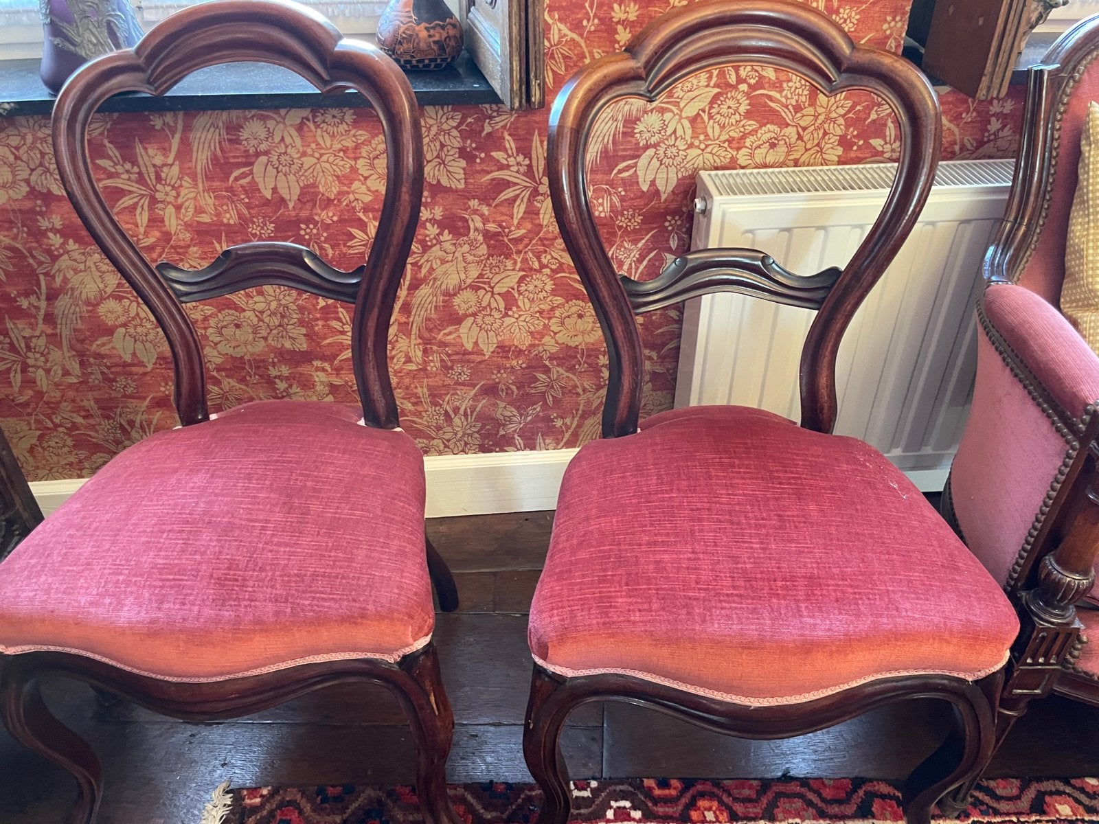 4 chaises bois exotique, Enlèvement
