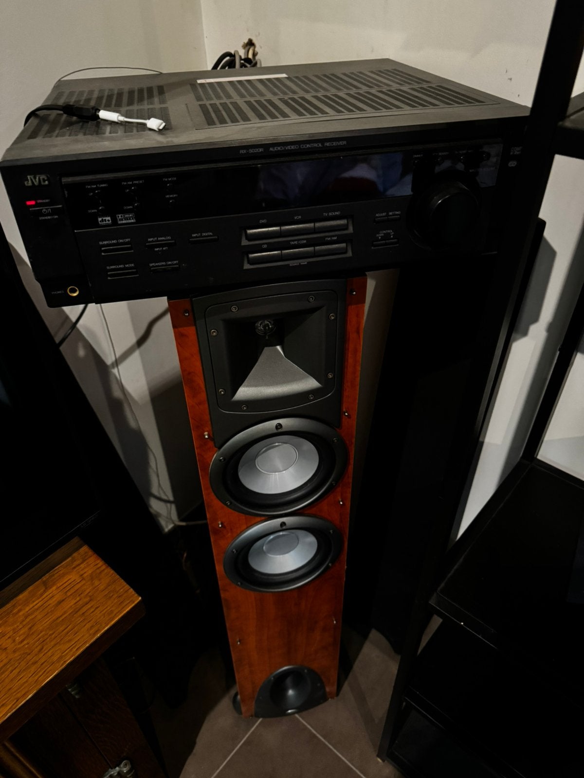 JVC versterker + boxen, Ophalen of Verzenden, Gebruikt