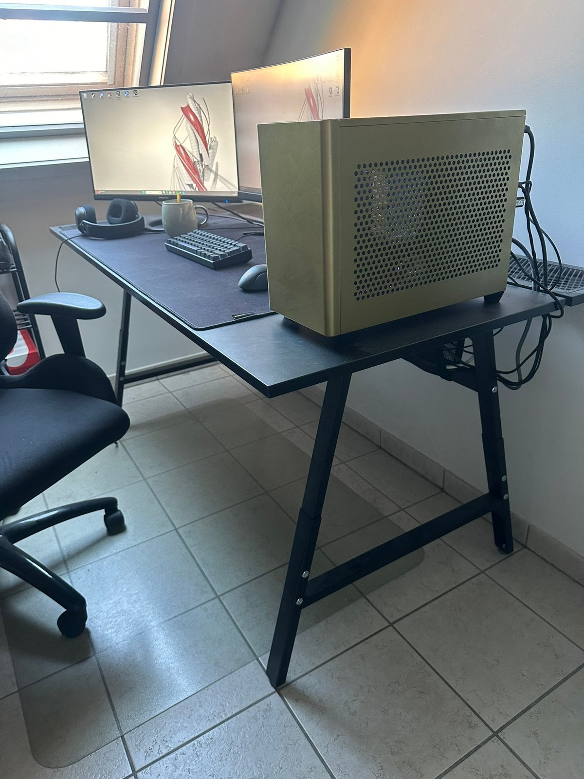 Gaming computer Mini-ITX Gaming Setup, Ophalen, Zo goed als nieuw