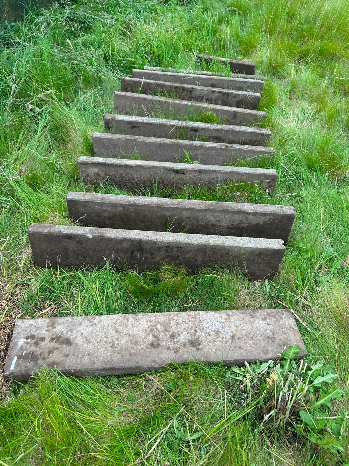 Boordstenen, Jardin & Terrasse, Traverses & Bordures, Enlèvement, Utilisé