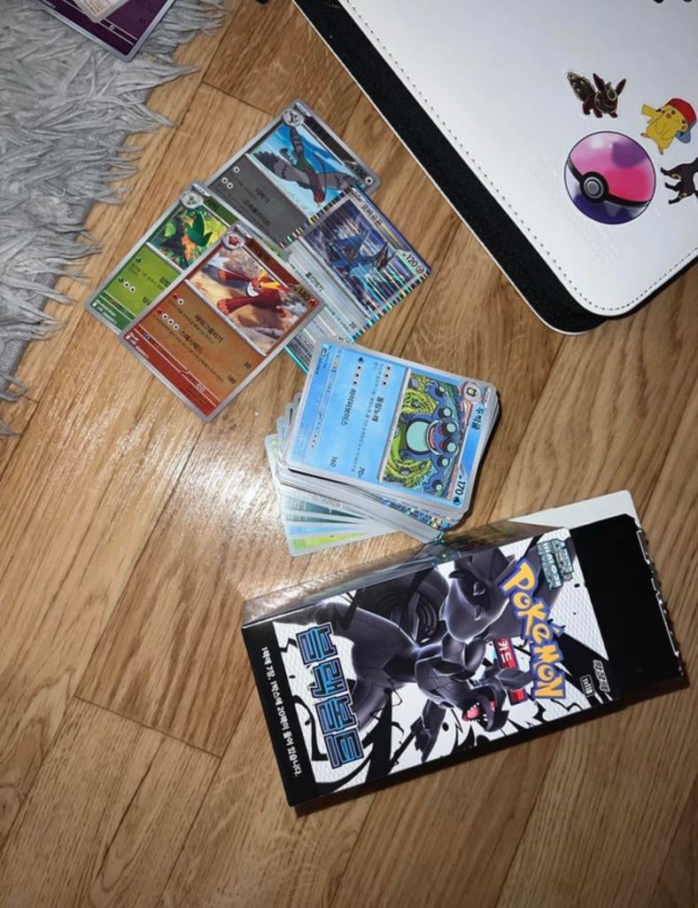 Pokemon black bolt korean 120+ bulk kaarten, Verzenden, Zo goed als nieuw