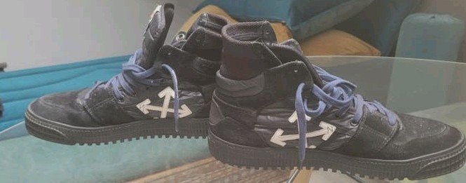 Off White Authentic 43, Kleding | Heren, Ophalen, Blauw, Boots, Off white