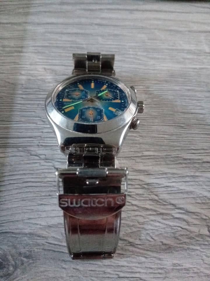 Swatch irony chrono, Bijoux, Sacs & Beauté, Enlèvement ou Envoi, État, Utilisé, Swatch