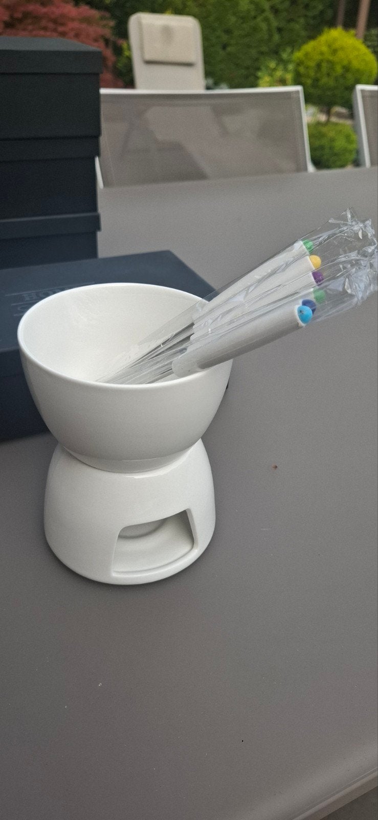 chocoladefondueset., Elektronische apparatuur, Ophalen