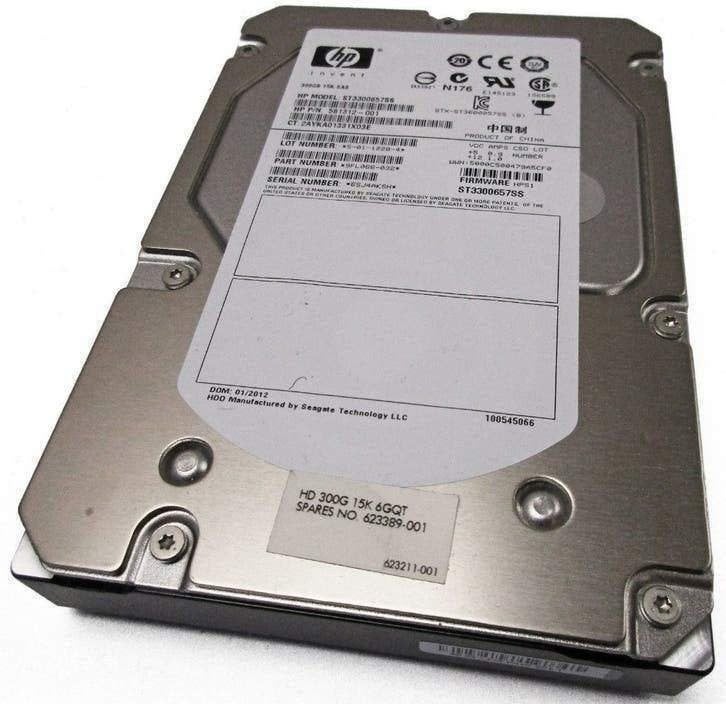 Seagate Cheetah 15K.7 ST3300657SS, 300GB, 3.5 inch, SAS, Intern, Gebruikt, SAS, HDD