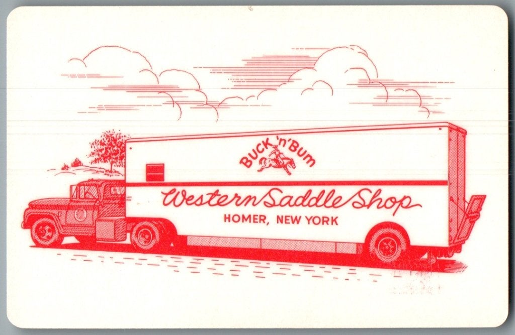 speelkaart - LK16044 - Western Saddle shop, Ophalen of Verzenden, Zo goed als nieuw, Speelkaart(en)