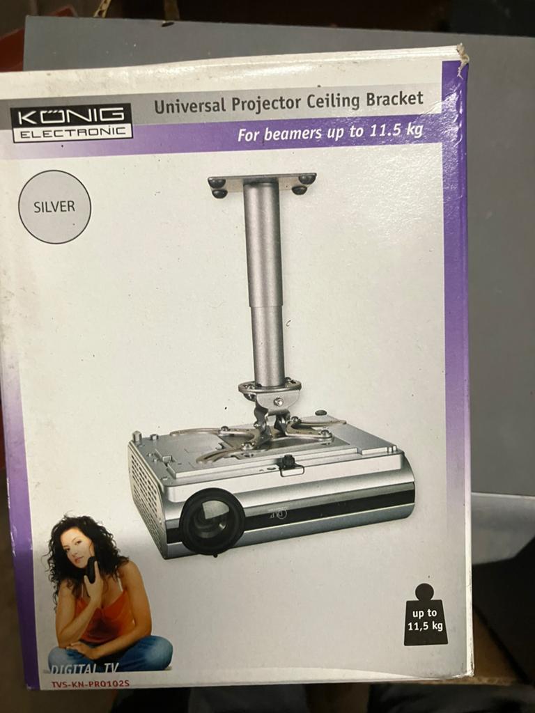 NIEUW: universele projector beugel in zilver, Ophalen, Nieuw, Beamerbeugels