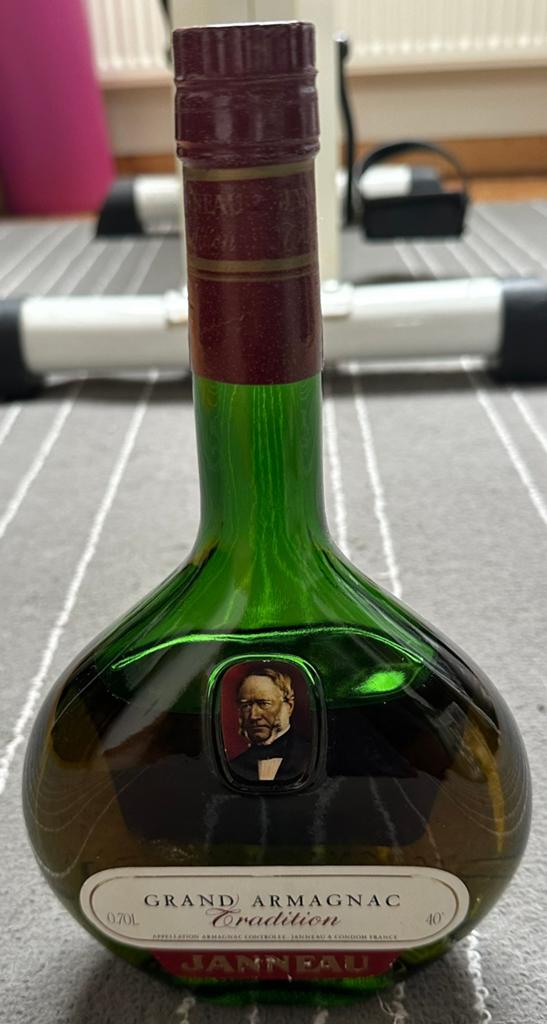 Grand Armagnac-traditie Janneau uit 1975, Verzamelen, Ophalen of Verzenden, Zo goed als nieuw, Overige typen