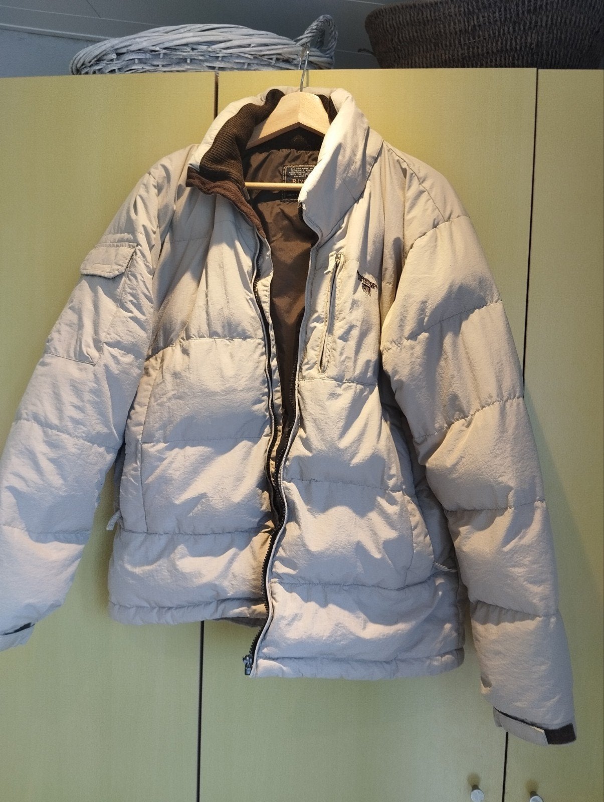 winterjas Riverwoods, Kleding | Heren, Beige, Ophalen of Verzenden, River Woods, Gedragen