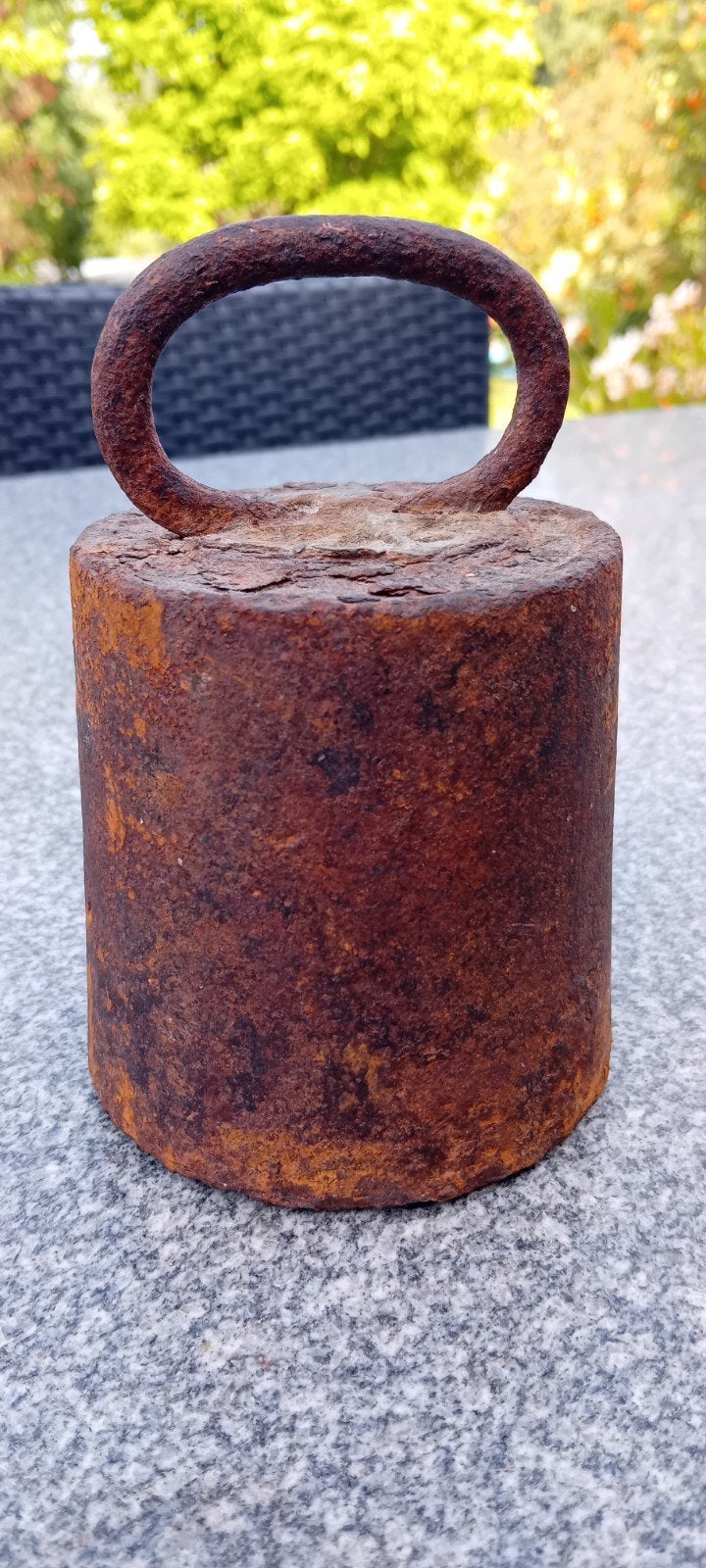 Oud metalen gewicht., Antiek en Kunst, Ophalen of Verzenden