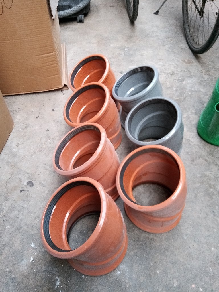 kopppelstukken 160mm, Doe-het-zelf en Bouw, Ophalen, Afvoer, PVC, Nieuw