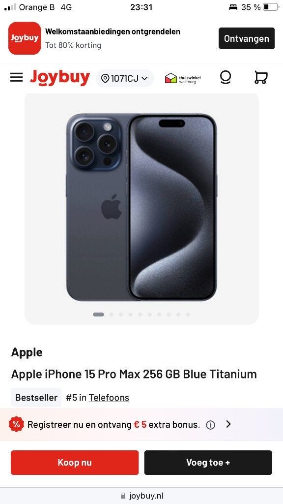 Iphone 15 pro max, Enlèvement ou Envoi, IPhone 15 Pro Max, Sans abonnement, Sans simlock