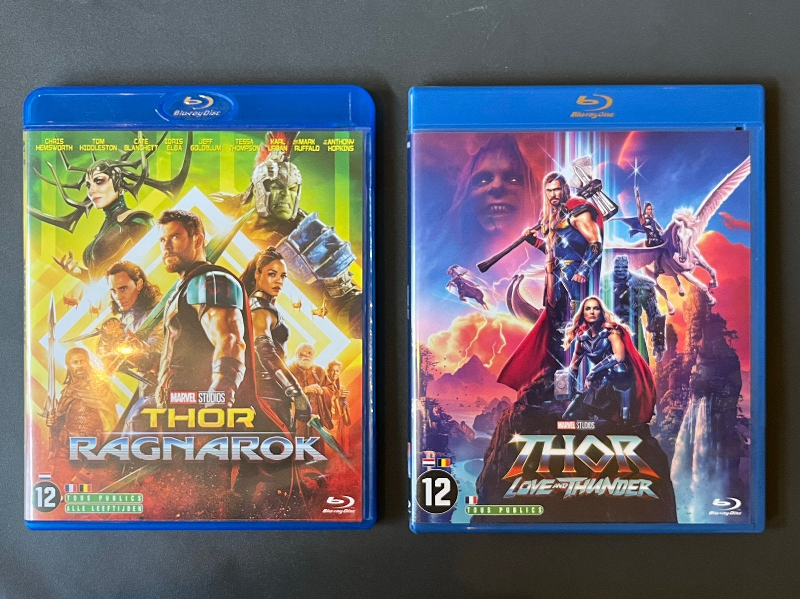 2 Bluray Thor Ragnarok & Thor Love and Thunder, Ophalen of Verzenden, Zo goed als nieuw