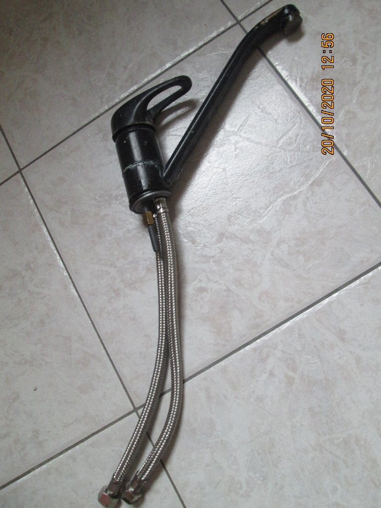 Robinet mitigeur noir de cuisine, Bricolage & Construction, Sanitaire, Utilisé, Robinet, Inox, Enlèvement