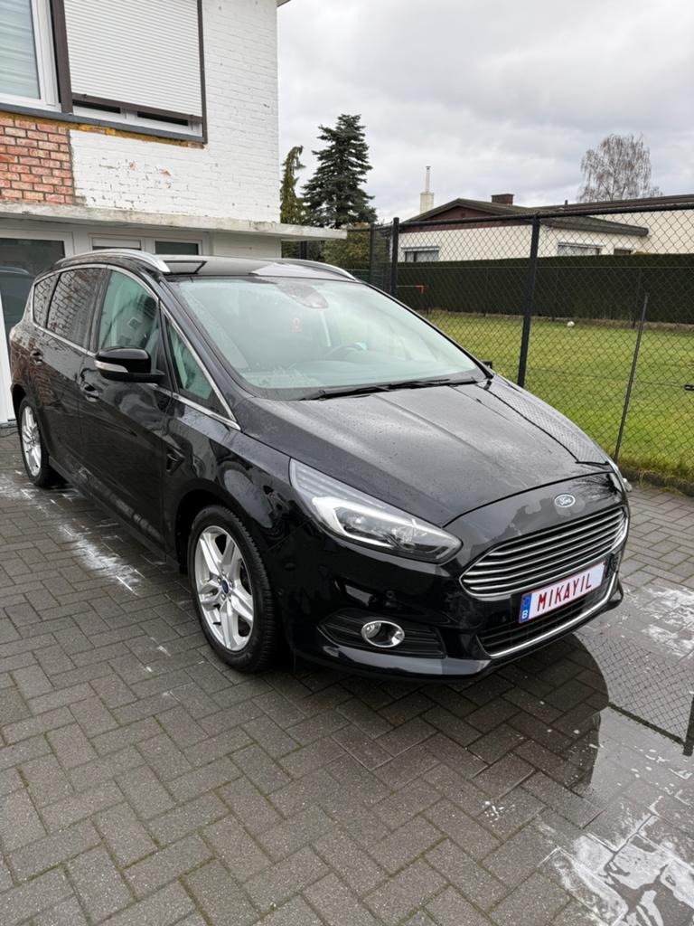 FORD Smax 2.0 diesel EURO6b 166000km bj2018 7zits Automaat, Autos, Ford, Euro 6, Entreprise, 7 places, Noir
