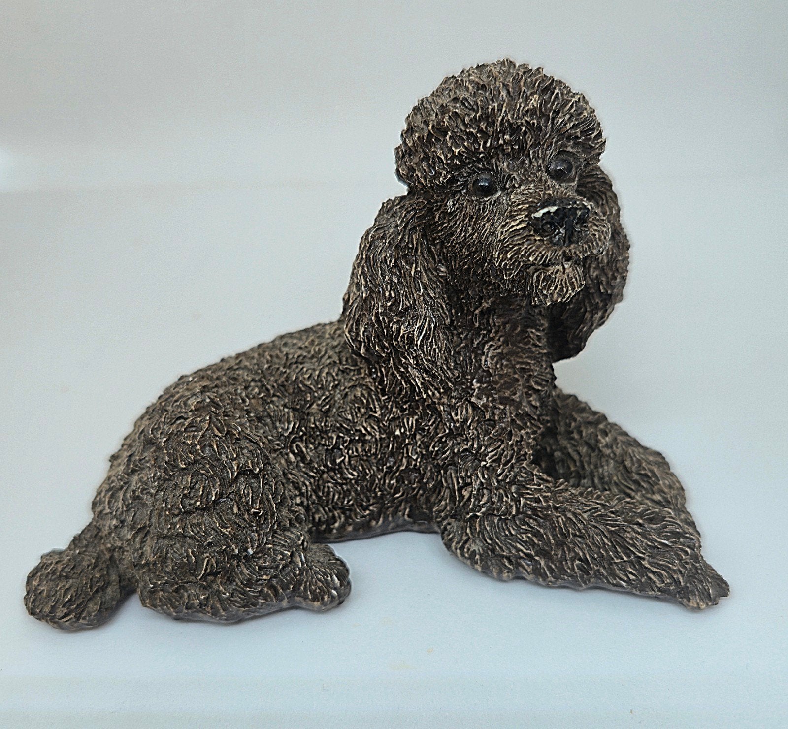 Belle statue de caniche en bronze, Enlèvement ou Envoi, Comme neuf