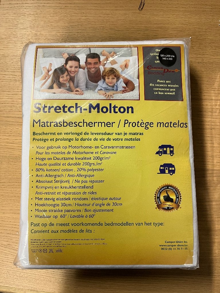 Molton en hoeslaken voor hefbed, Caravans en Kamperen, Ophalen, Nieuw