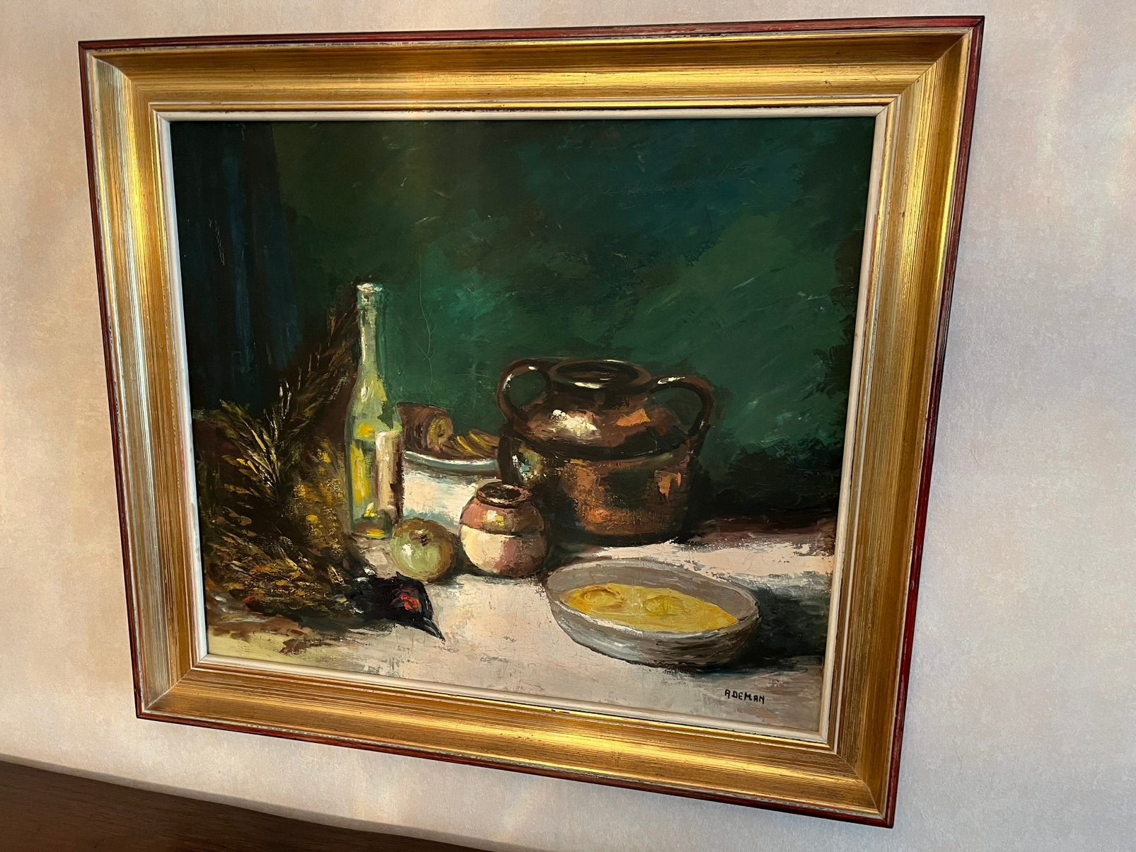 Schilderij, Peinture à l'huile, Peint à la main, Enlèvement, Nature morte
