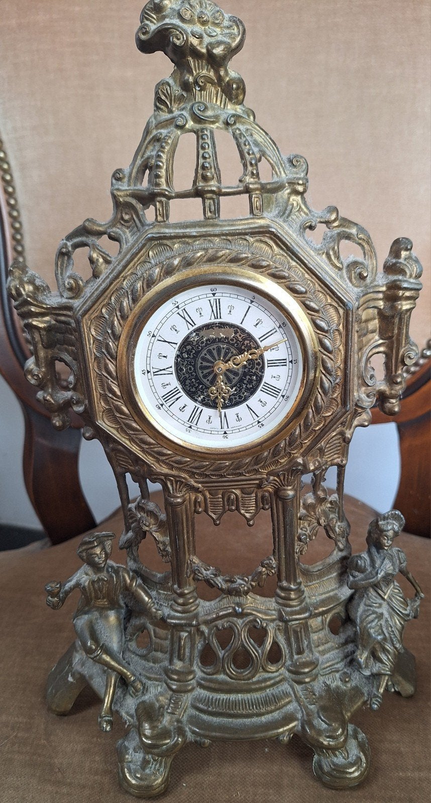vintage pendule in barok/rococostijl.