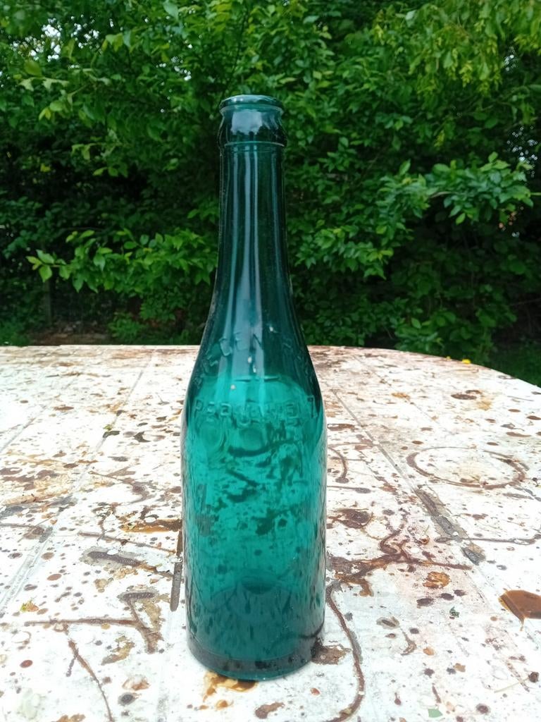 Oude vintage bierfles brouwerij  Centrale  Péruwelz, Ophalen of Verzenden