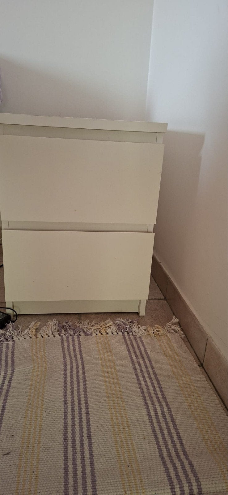 Ikea nachtkast wit, Huis en Inrichting, Ophalen, Gebruikt
