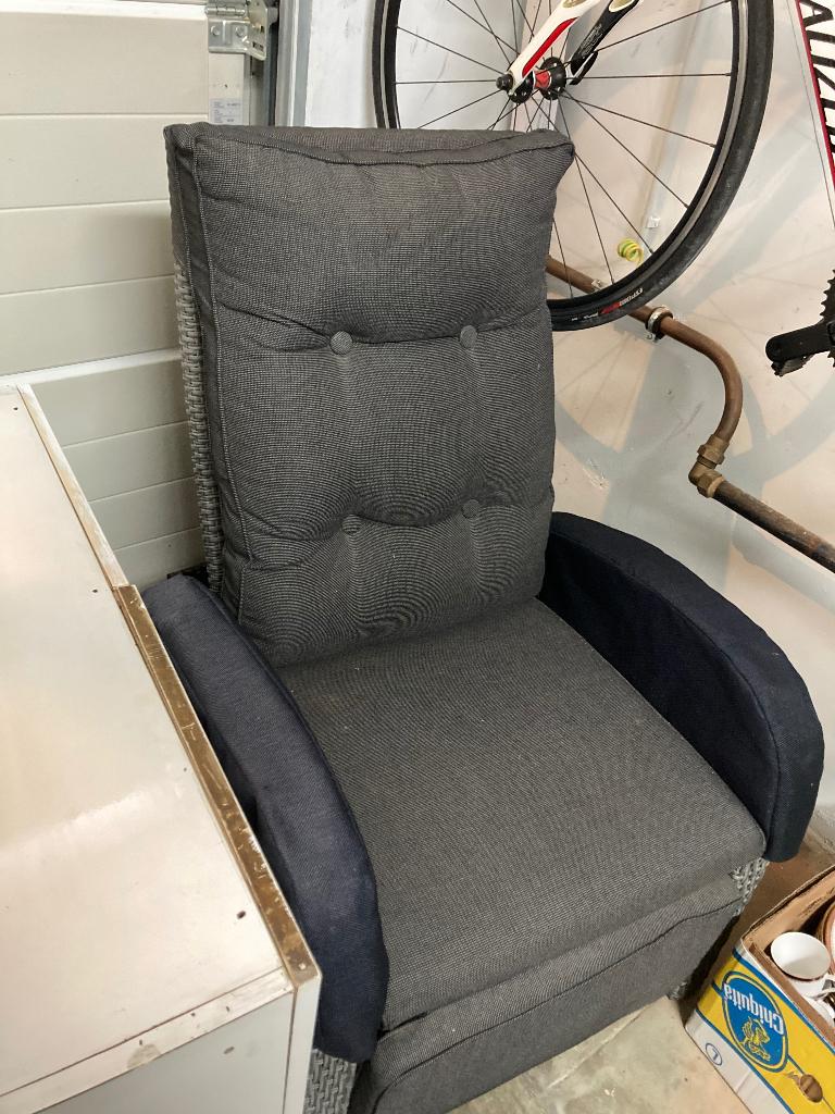 Tuinstoel loungestoel, Jardin & Terrasse, Chaises de jardin, Enlèvement, Utilisé, Synthétique, Ajustable