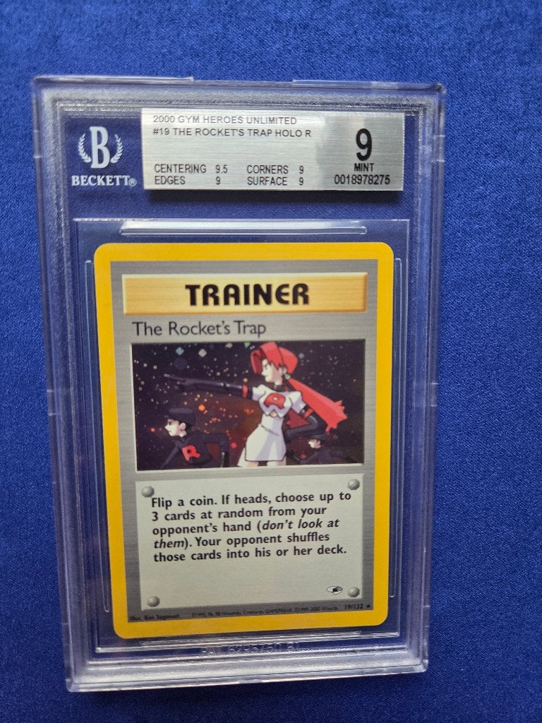 2000 GH The Rocket's Trap #19/132 (Holo bleed error) | BGS 9, Ophalen of Verzenden, Zo goed als nieuw, Losse kaart, Foil