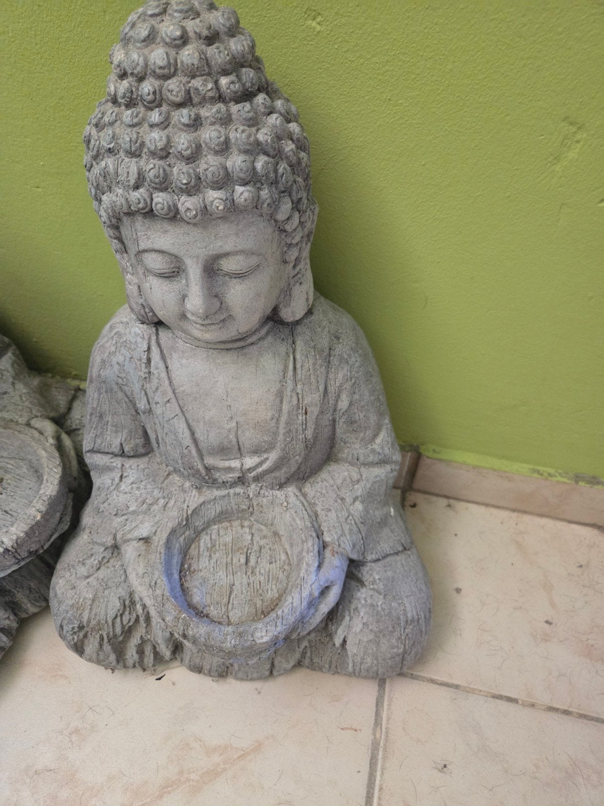 deco boudha, Enlèvement, Neuf, Gris, 43 cm