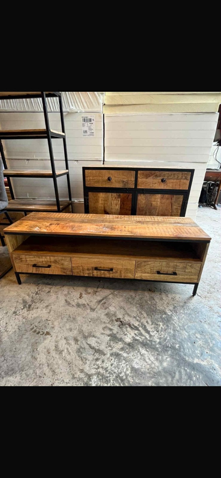 Tv-meubel mangohout (50x148x45), Ophalen
