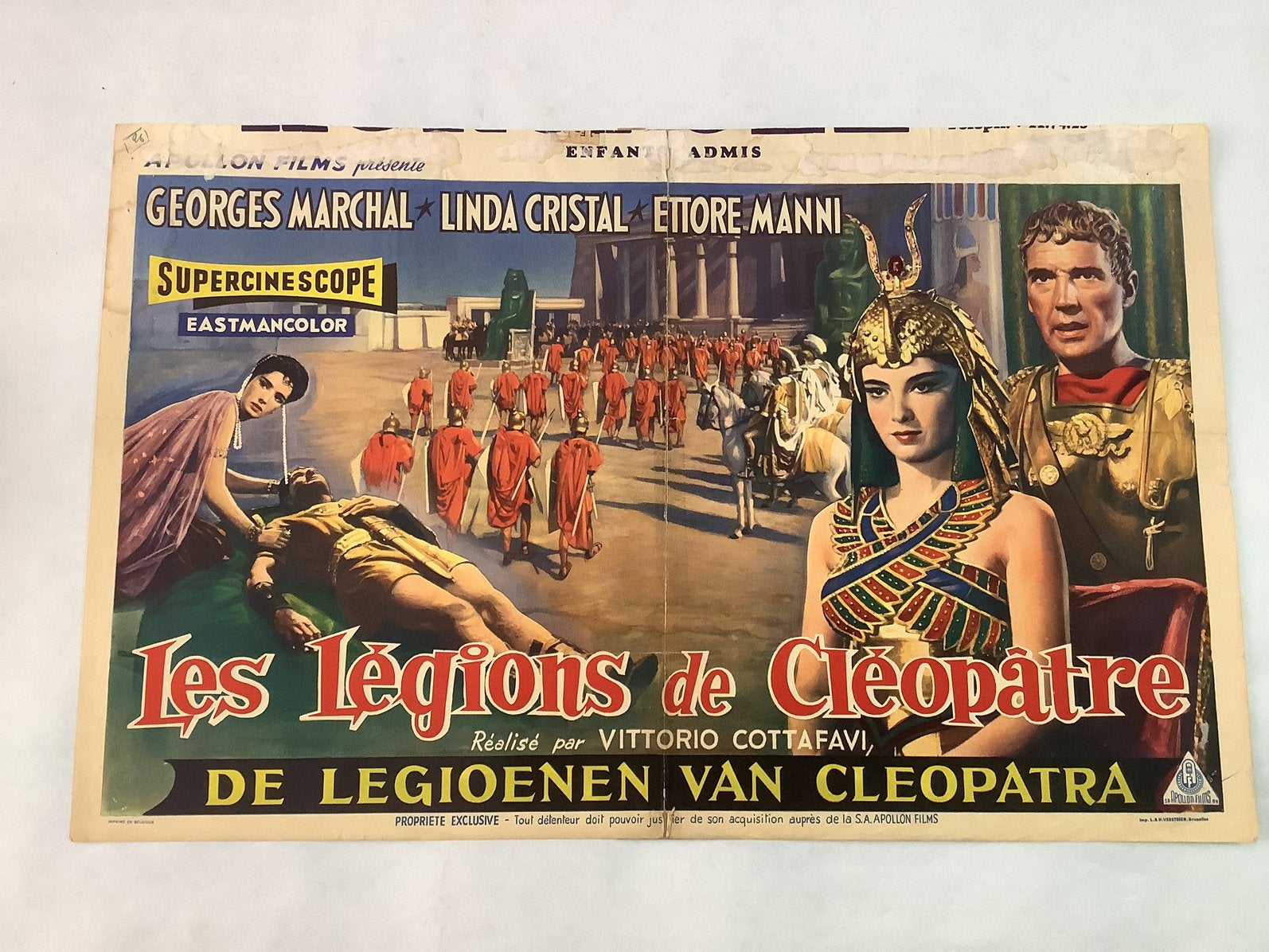 LEGIONS OF CLEOPATRA  filmposter 35-55 cm    USED, Ophalen of Verzenden