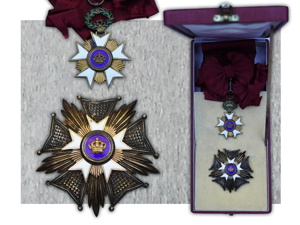 🚨ABL RARE GRAND CORDON ORDER CROWN - Arthur Belaire, Verzamelen, Ophalen of Verzenden, Landmacht, Zwaard of Sabel