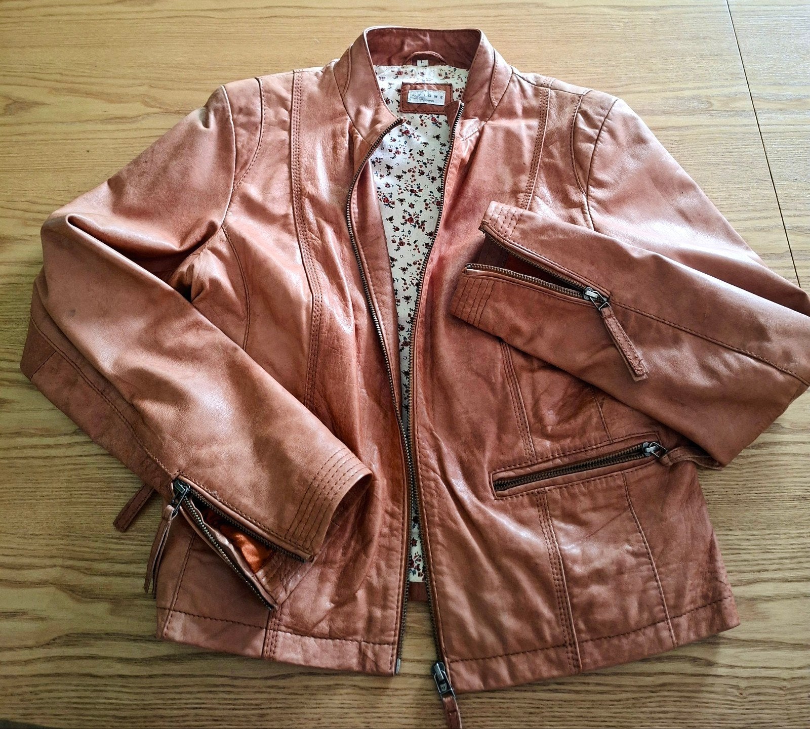 Lederen jacket Axiome, Kleding | Dames, Jasjes, Kostuums en Pakken, Ophalen of Verzenden