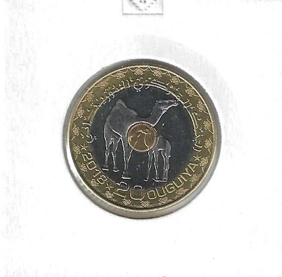 Mauritanië, 20 Ouguiya AH1440(2018)., Timbres & Monnaies, Monnaies | Afrique, Enlèvement ou Envoi, Autres pays, Monnaie en vrac