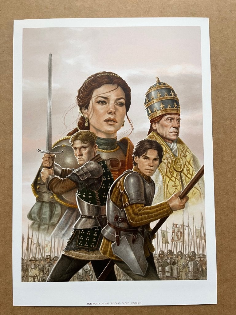 Valois - Calderon - Illustration Delcourt 2018., Ophalen of Verzenden
