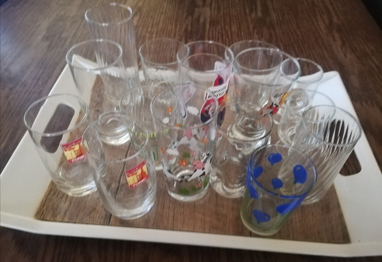 17 verres à boisson différentes, Enlèvement, Utilisé