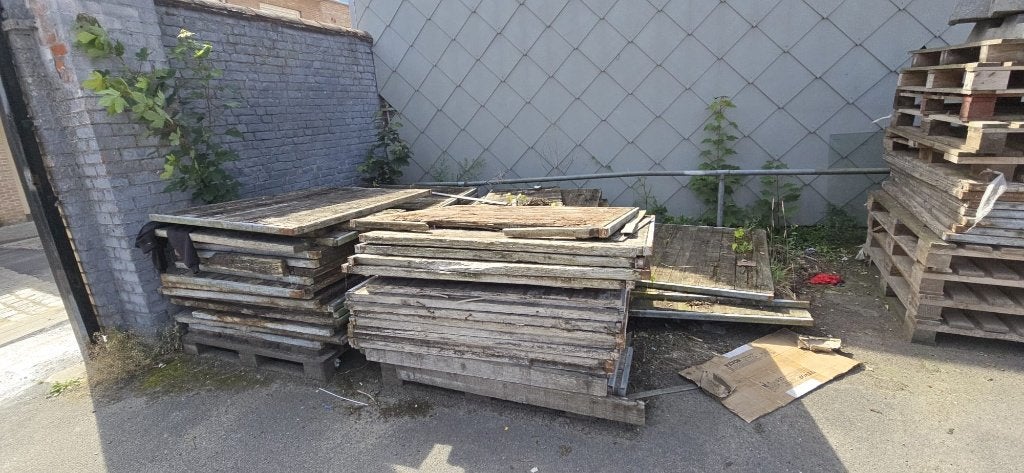 Gratis hout oud ijzer platen planken af te halen, Ophalen, Gebruikt